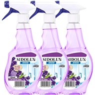 SIDOLUX Window Nano Code Marseill Soap with Lavender 3×500 ml - Window Cleaner