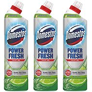 DOMESTOS Triopack Power Fresh Lime Fresh 700 ml - Toilet Cleaner
