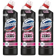 DOMESTOS Triopack Zero Pink 750 ml - Toilet Cleaner