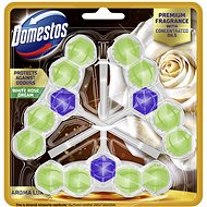 DOMESTOS Aroma Lux White Rose Dream with concentrated essential oils 3 × 50 g - Toilet Block