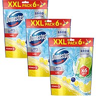 DOMESTOS Triopack Power 5 Lime 6 × 50 g - Toilet Block