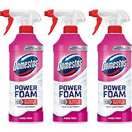 DOMESTOS Triopack Power Foam WC Floral Fresh 435 ml - Toilet Cleaner