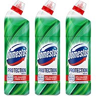 DOMESTOS Triopack Protection Eucalyptus & Wild Mint 700 ml - Toilet Cleaner