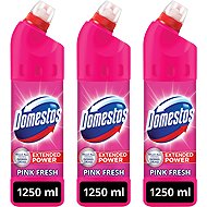 DOMESTOS Triopack Extended Power Pink Fresh 1250 ml - Toilet Cleaner