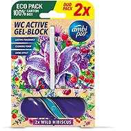 AMBI PUR WC Active gel-block wild hibiscus 2×45 g - Toilet Block
