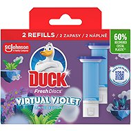 DUCK Fresh Discs Dual-fill WC Virtual Violet 2 × 36 ml - Toilet Cleaner