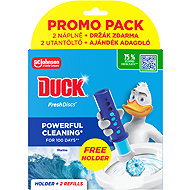 DUCK Fresh Discs Marine Promo Pack - 2 refills + holder - Toilet Block