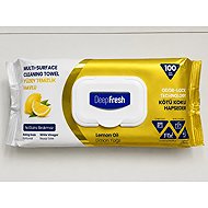 DEEP FRESH All-Purpose Household Cleaning Wipes, Lemon Scented, 100 pieces - Cleaning Wipes