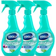 SIDOLUX M anti-dust Magnolia Minty 3×400 ml - Furniture Cleaner