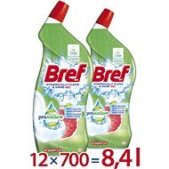BREF Pro Nature Grapefruit 12× 700ml - Eco-Friendly Toilet Gel