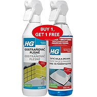 HG Penész elleni spray + üveg- és tükörtisztító spray 2× 500 ml - Tisztítókészlet