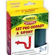 SUBIO Set pro odpady a sifony 50 g + 80 ml - Eko čisticí prostředek
