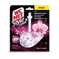 WC NET Style Crystal Pink Flowers 1× 36,5 g - WC blok