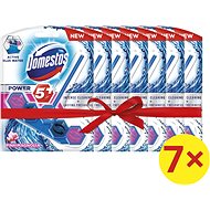 DOMESTOS Power 5 Blue Water Pink 7 x 53 g - Toilet Block