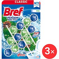 BREF Power Aktiv Pine 3 x 50 g - Toilet Block