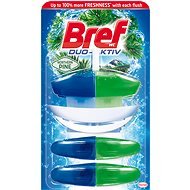 BREF DuoActive Pine Cleaner and Freshener 50ml + 2x refill - Toilet Cleaner