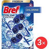 BREF colour Aktiv Chlorine 3 x 50 g - Toilet Block
