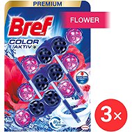 BREF colour Aktiv Flowers 3 x 50 g - Toilet Block