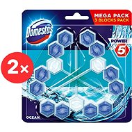 DOMESTOS Power 5 Ocean 6 × 55 g - Toilet Block