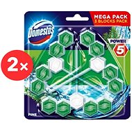 DOMESTOS Power 5 Pine 6 × 55 g - Toilet Block