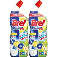 BREF Power Aktiv Gel WC Lemon 2×700 ml - Drain Cleaner