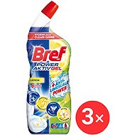 Bref Power Aktiv Gel toilet cleaner with air freshener effect lemon 700ml - Toilet Cleaner