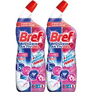 BREF Power Aktiv Gel WC Flower 2×700 ml - Drain Cleaner