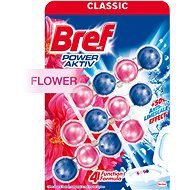 BREF Power Active Fresh Flower 3 × 50 g - Toilet Cleaner