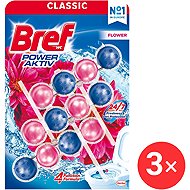 BREF Power Aktiv Fresh Flower 3×50 g - Toilet Block