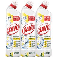SAVO Lemon toilet gel 3×700 ml - Toilet Cleaner