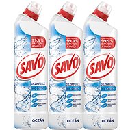 SAVO Ocean toilet gel 3×700 ml - Toilet Cleaner