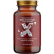 BrainMax Iron Complex, iron bisglycinate, 25 mg, 100 vegetable capsules - Iron