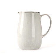 Clay Ceramic pitcher Calma 1500 ml, cream grey - Pitcher