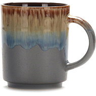 Clay Mug Dusk - ceramic, 420 ml, grey - brown - Mug