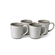 Clay 4-Piece Ceramic Mug Set Shadow 350ml, Grey - Mug