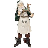 Clayre & Eef Santa with rocking horse - Christmas Decoration