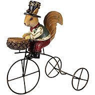 Clayre & Eef Squirrel on tricycle - Christmas Decoration