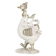 Clayre & Eef Goose with goslings - Christmas Decoration