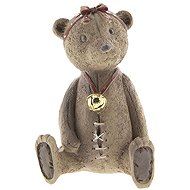 Clayre & Eef Teddy bear with bell - Christmas Decoration