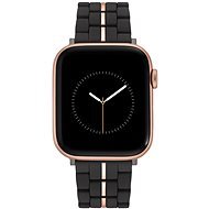 Nine West Remienok čierny s ružovo-zlatým prúžkom uprostred, na Apple Watch 38 – 41 mm - Remienok na hodinky