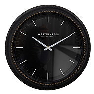 Clayre & Eef Wall Clock with gold patina 28 × 5 cm, black - Wall Clock