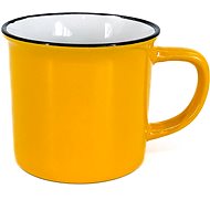 Clay Mug Tin Cup 380 ml, yellow - Mug
