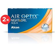 2× Air Optix Night&Day Aqua (6 Lenses) Diopter: +0.50, Curvature: 8.4 - Contact Lenses
