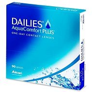 Dailies AquaComfort Plus (90 šošoviek) dioptrie: +4,00, zakrivenie: 8,70 - Kontaktné šošovky