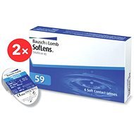 2× Soflens 59 (6 lenses) Diopter: +0.50, Curvature: 8.60 - Contact Lenses