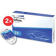 2× Soflens 59 (6 Lenses) Dioptre: -2.50, Curvature: 8.60 - Contact Lenses