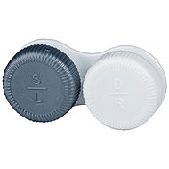 Antibacterial case White/Gray - Contact Lens Case