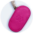 Leather pink pouch - Contact Lens Case