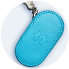 Leder Poudre blau - Kontaktlinsen-Etui