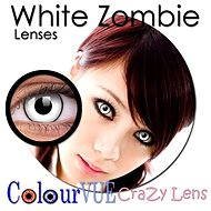 ColourVUE dioptria őrült Lens (2 lencse), színe: White Zombie, dioptria: -2,50 - Kontaktlencse